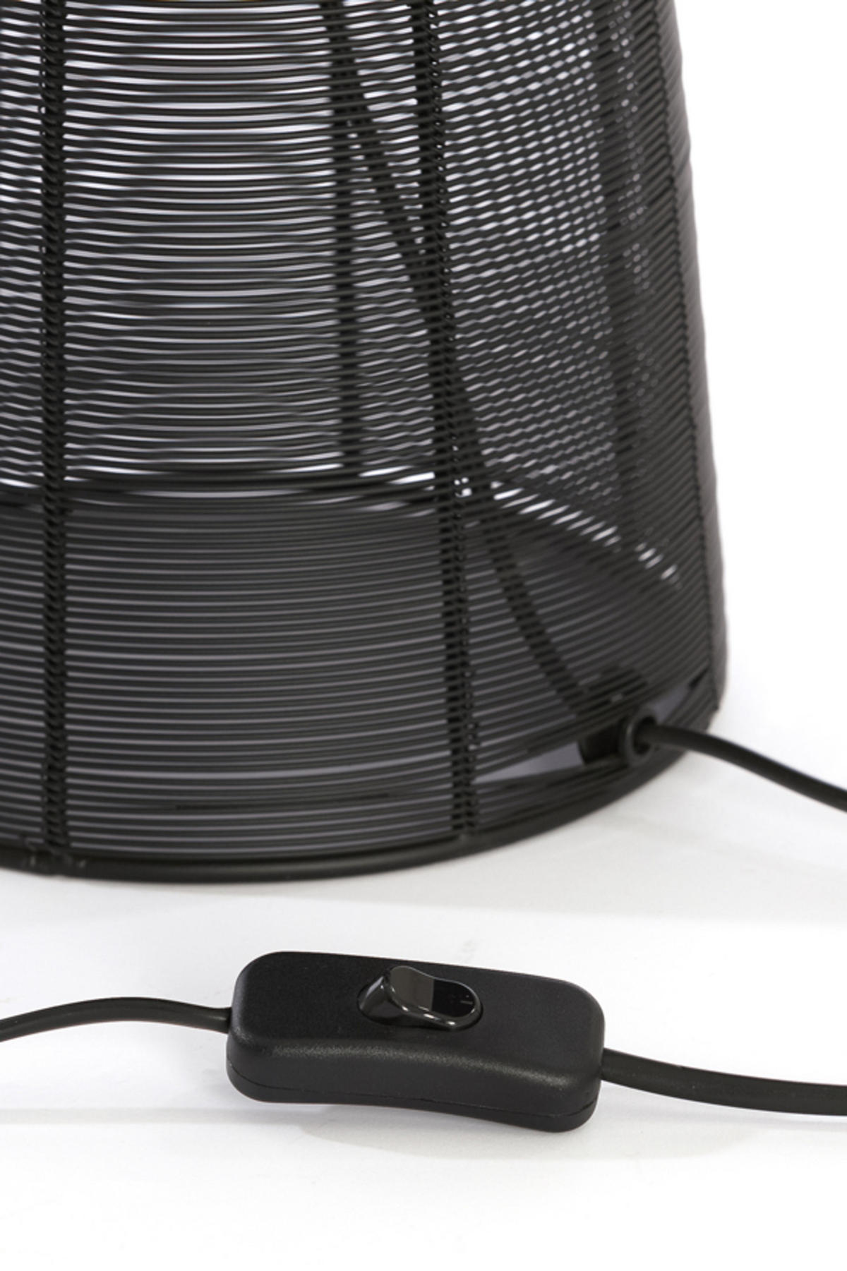 TISCHLAMPE Aboso Schwarz Ø24/54 cm - Schwarz, Metall (24/24/54cm) - Light & Living