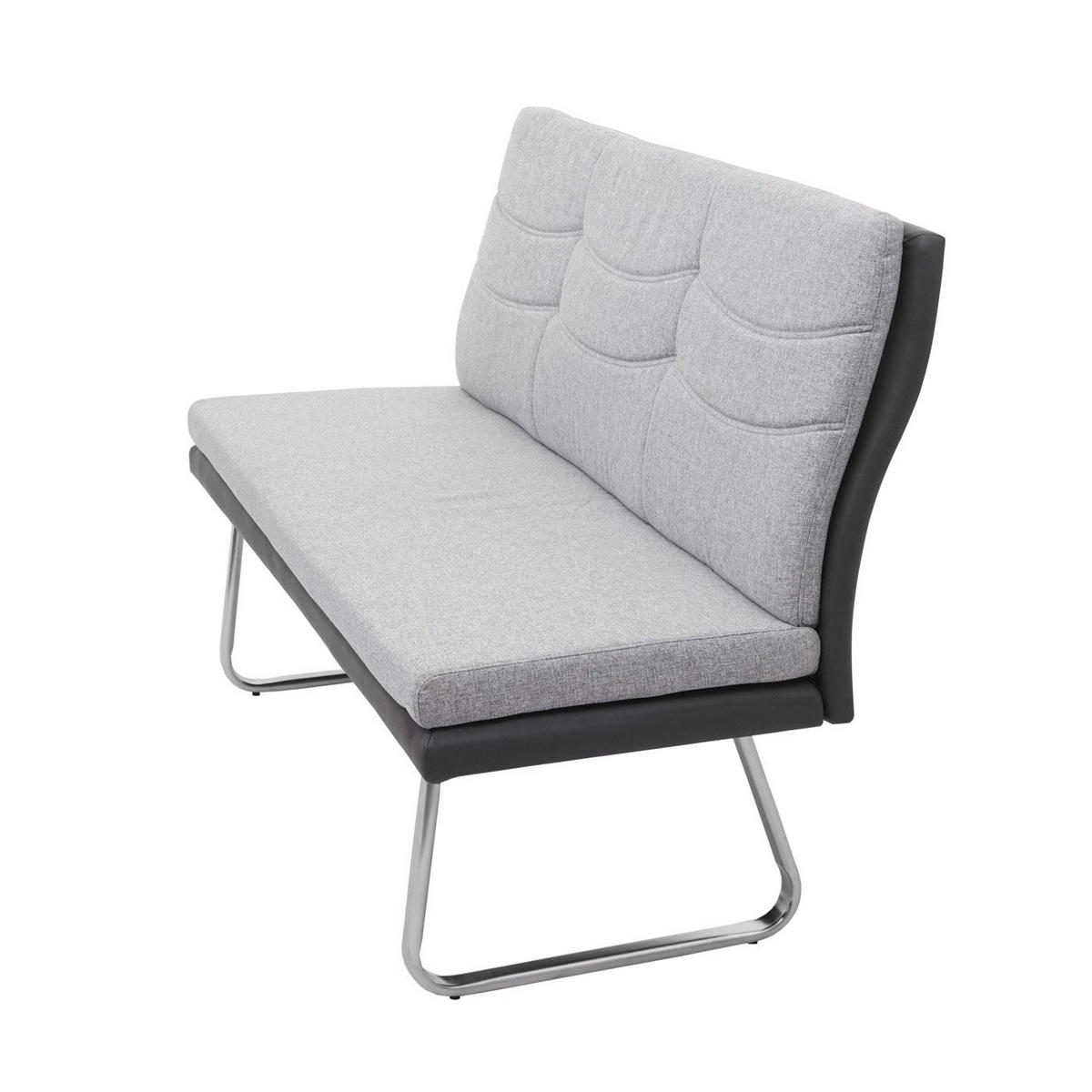 SITZBANK Grau, Schwarz - Schwarz/Grau, Textil (180/96/70cm) - MCW