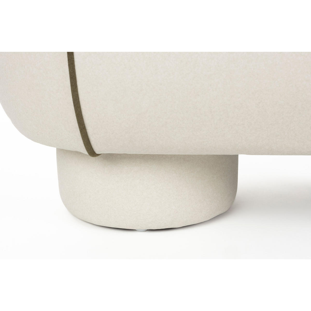 SITZBANK Marina Hocker L Weiß - Weiß, Kunststoff (121/47/44cm) - Housecraft Living