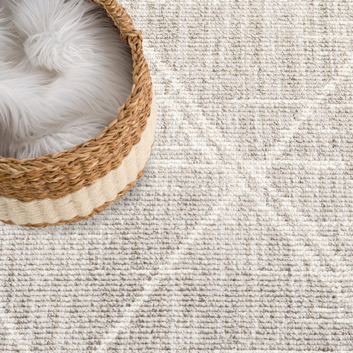 KURZFLOR-TEPPICH Clasico 9162 Beige 200 cm Rund - Beige, Textil (200/200cm) - carpet city