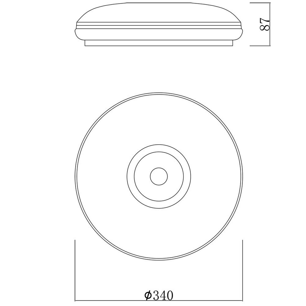 LED DECKENLEUCHTE BOMBA Nickel Matt Weiß - Weiß, Metall (34/34/8.7cm) - Globo Lighting
