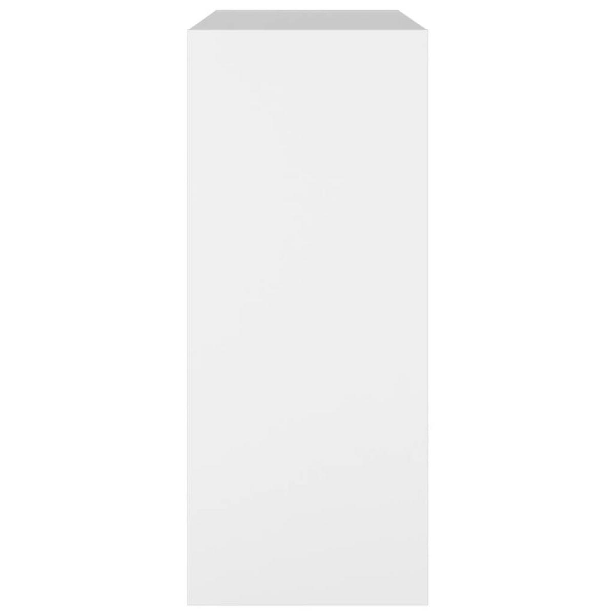 BÜCHERREGAL/RAUMTEILER Weiß 80x30x72 cm - Weiß, Holzwerkstoff (80/72/30cm) - furnicato