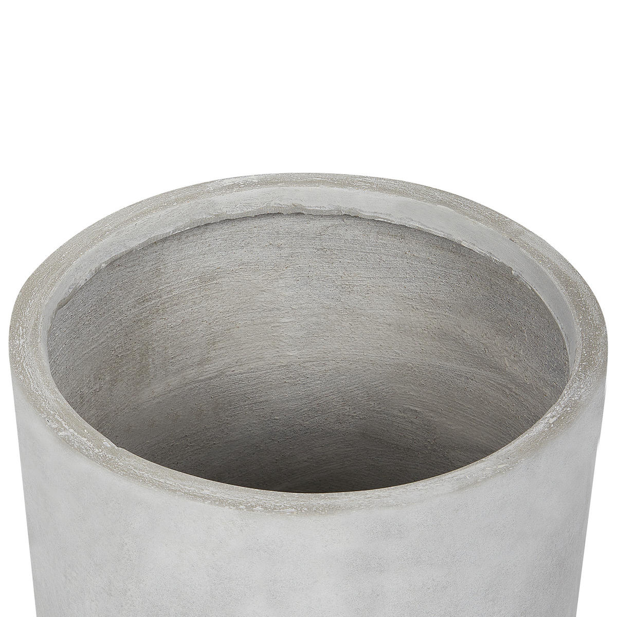 CVETLIČNI LONEC siva Messene - siva, naravni materiali (33cm) - Beliani