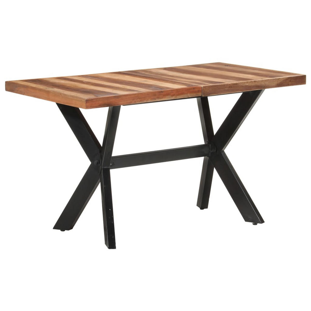 ESSTISCH 140/70/75 Cm Massivholz Honigfarben - Braun, Holz (140/70/75cm) - vidaXL