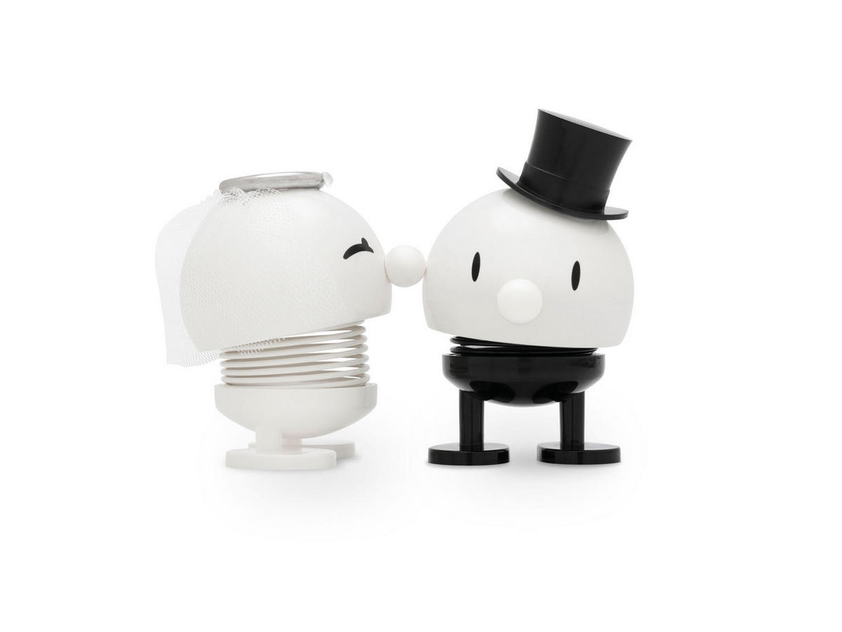 DEKOFIGUR Wedding Bride weiß 7,2 cm - Weiß, Kunststoff (5.9/7.2/4.5cm) - Hoptimist