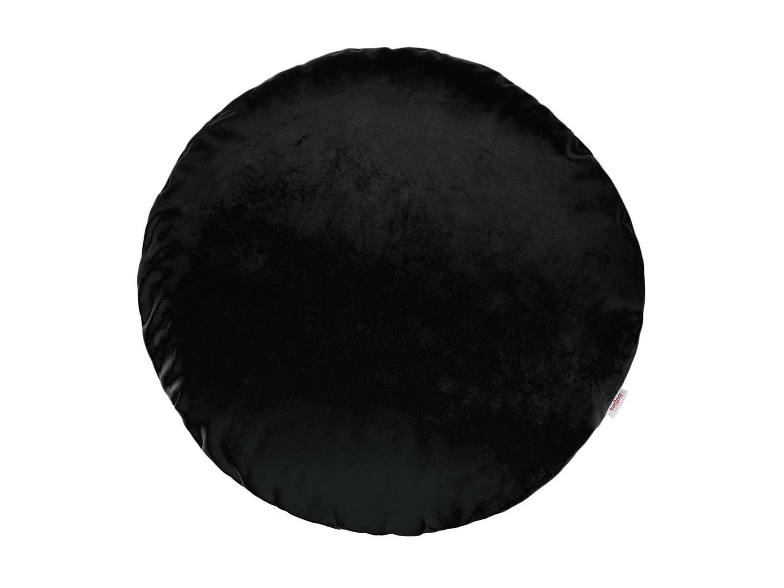 KISSENHÜLLE Rund Samt&Sonders schwarz 50 cm Ø - Schwarz, Textil (50/50cm) - beties Heimtextil