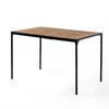 ESSTISCH 120/75/75 cm braun - Braun, Holz/Metall (120/75/75cm) - Urban Meuble