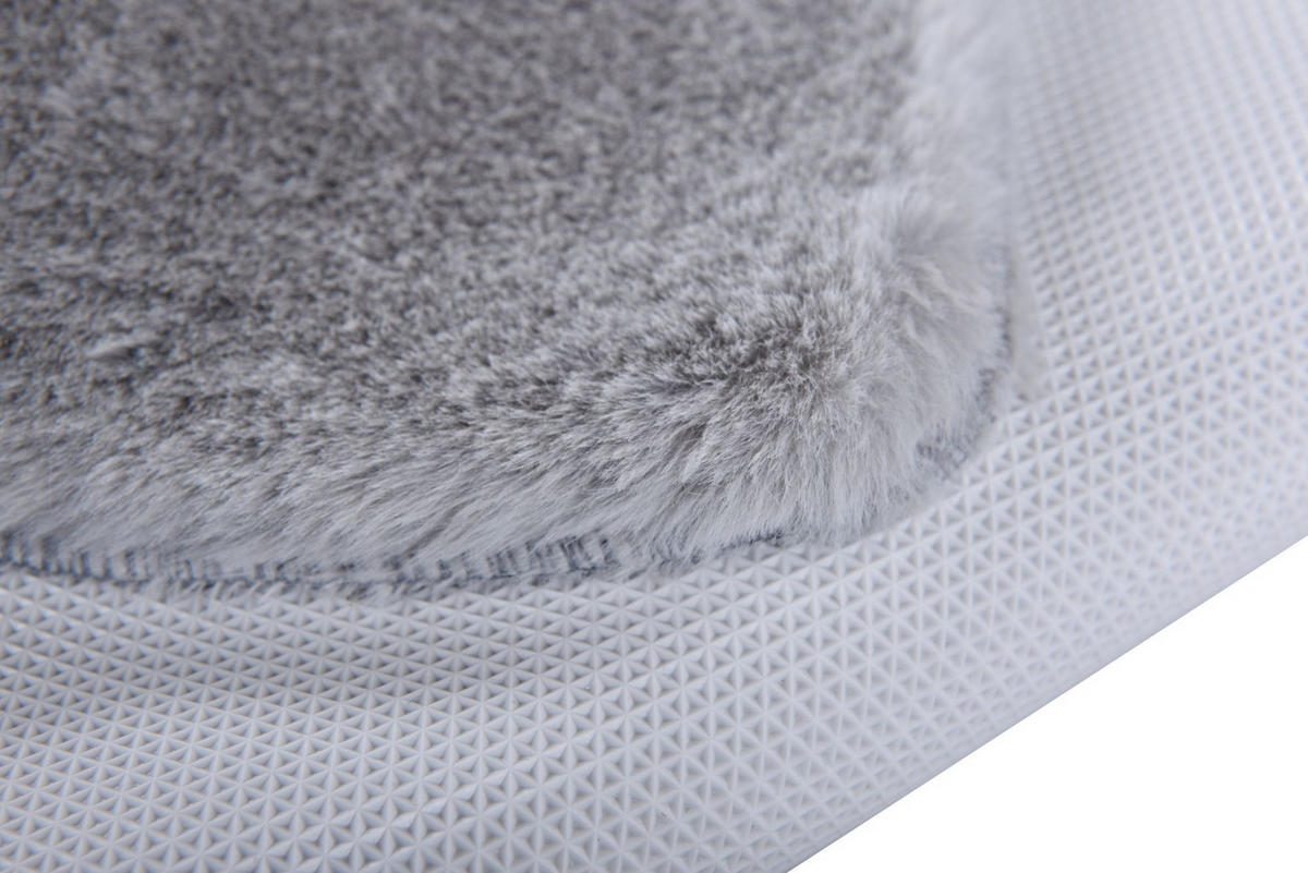 KUNSTFELLTEPPICH Sara 70x120 cm - Silberfarben, Textil (70/120cm) - Gino Falcone