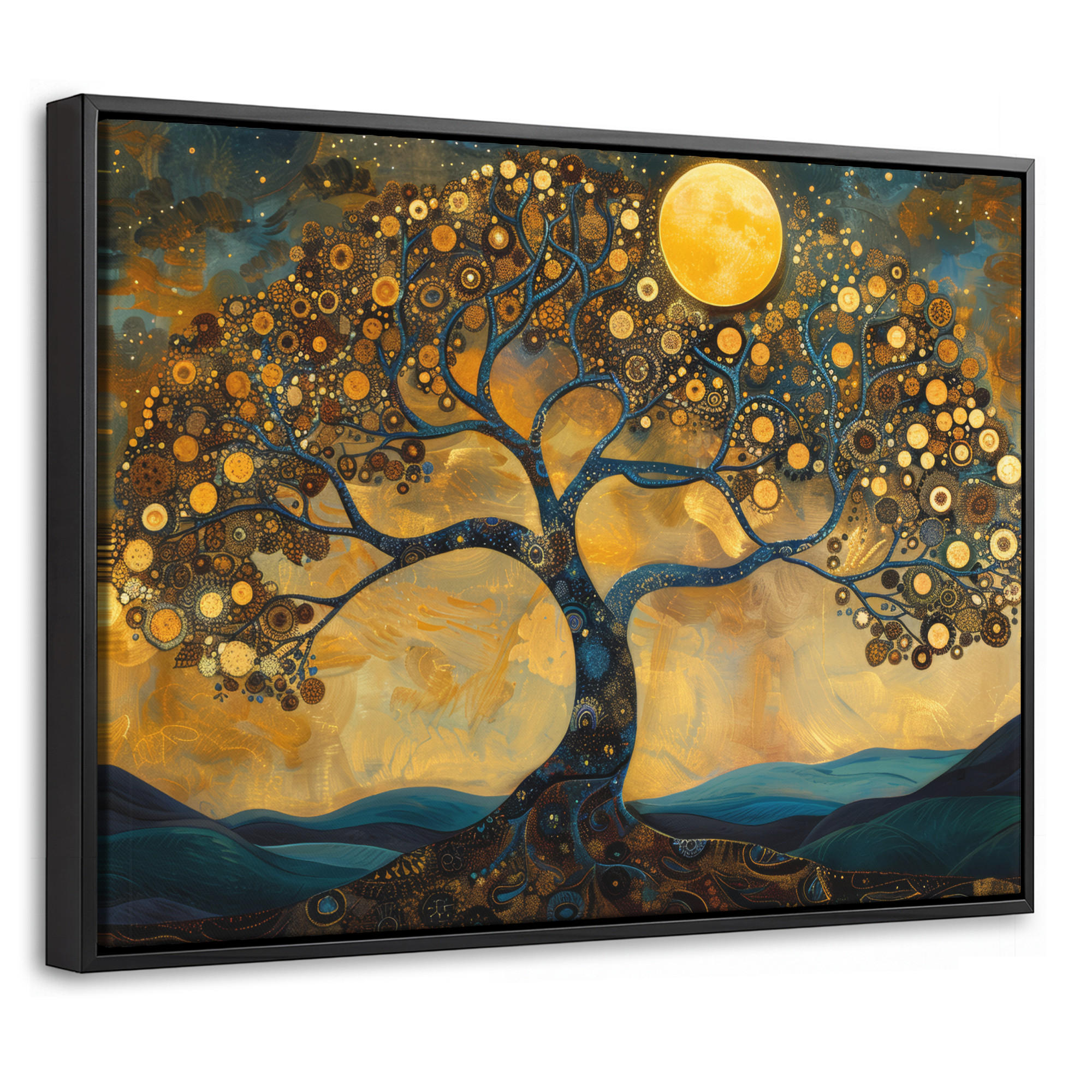 MuchoWow Leinwand Orange 40x30 cm