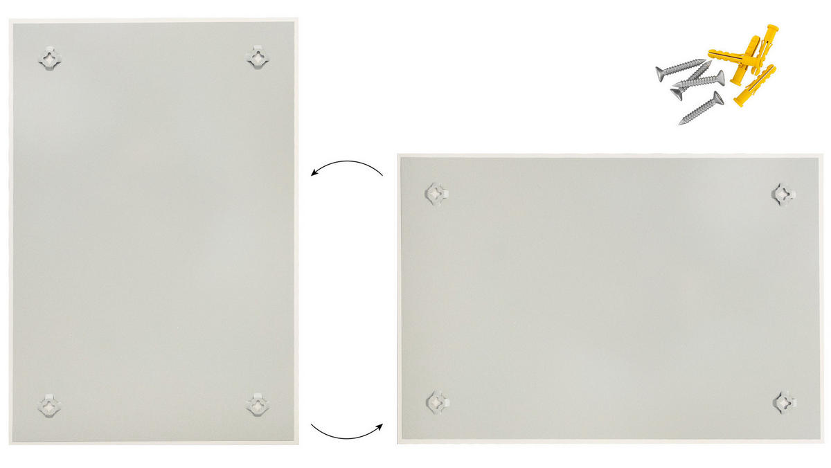 GLASBOARD - Weiß CLASSIC WHITE 90x60cm - Weiß, Glas (90/60/0.7cm) - ALLboards