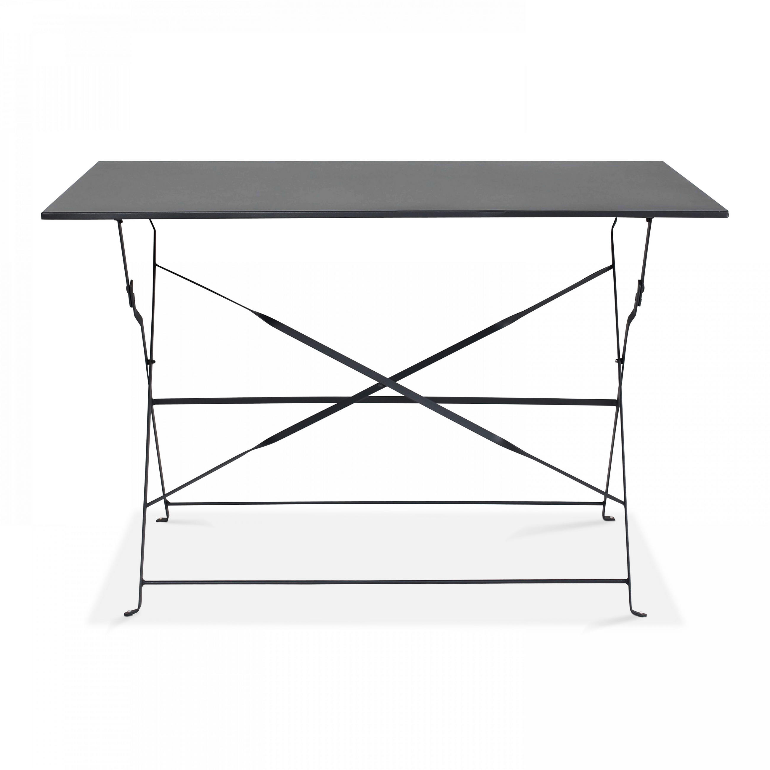 GARTENTISCH ausziehbar, Grau - Grau, Metall (70/110/71cm) - Oviala