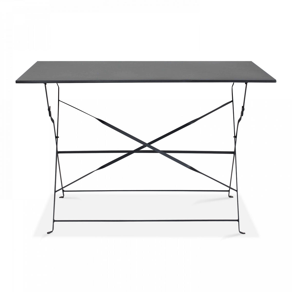 GARTENTISCH ausziehbar, Grau - Grau, Metall (70/110/71cm) - Oviala