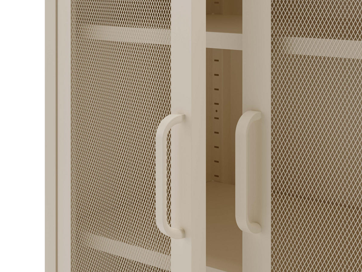 SCHRANK Diora Beige 80/40/170 cm - Beige, Metall (40/170/80cm) - Drawer