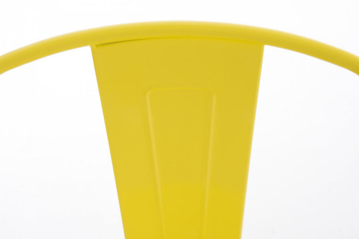 BESUCHERSTUHL Metall Gelb - Gelb, Metall (44/89/48cm) - CLP
