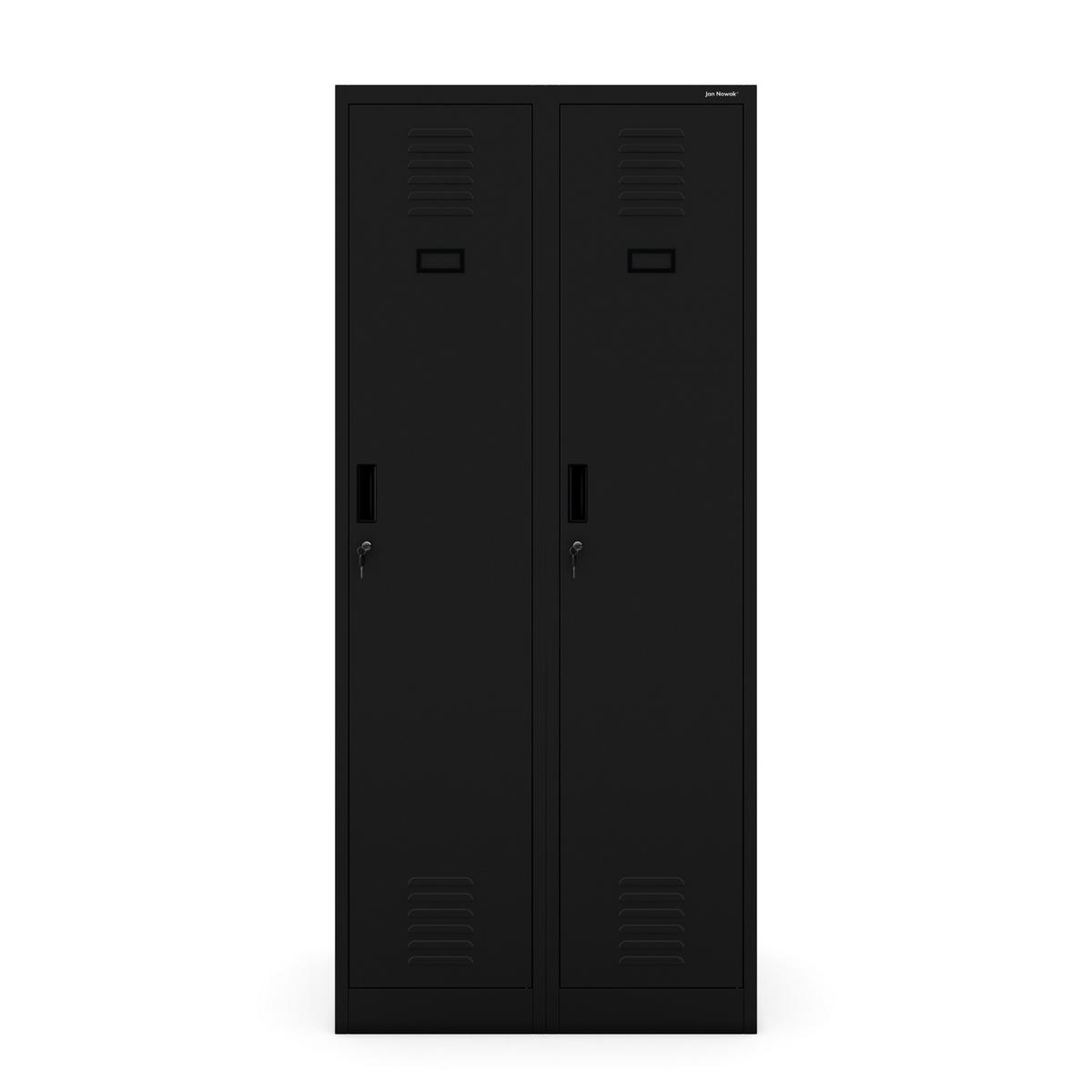 METALL-ARBEITSSCHRANK KACPER D600 - Schwarz, Metall (80/180/60cm)