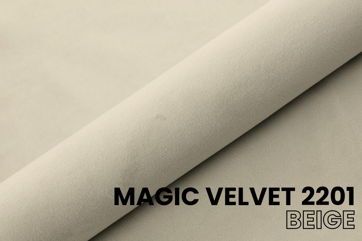 POLSTERBETT BEN 160/200 in Velours Beige - Beige, Holz/Holzwerkstoff (160/200cm) - Deine Möbel 24