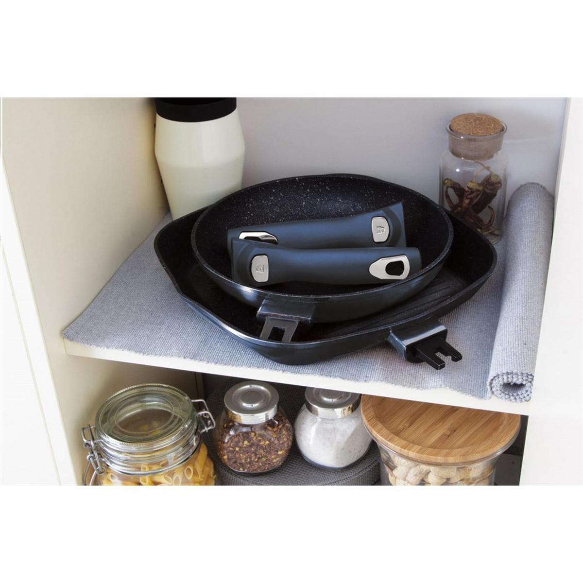 PFANNENSET Grün 50/30/20 cm BH7049 - Grün, Metall - Berlinger Haus