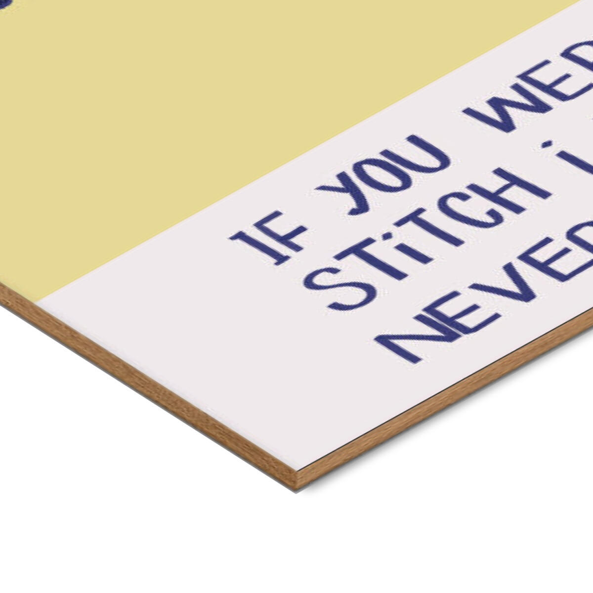 POSTER mit Rahmen Charlotte Trudgett - Dropped Stitches - Eichefarben/Gelb, Holz/Papier (30/40cm) - Poster&Frame