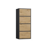 KOMMODE Kate - Anthrazit, Holzwerkstoff (50/119/40cm) - kommodly