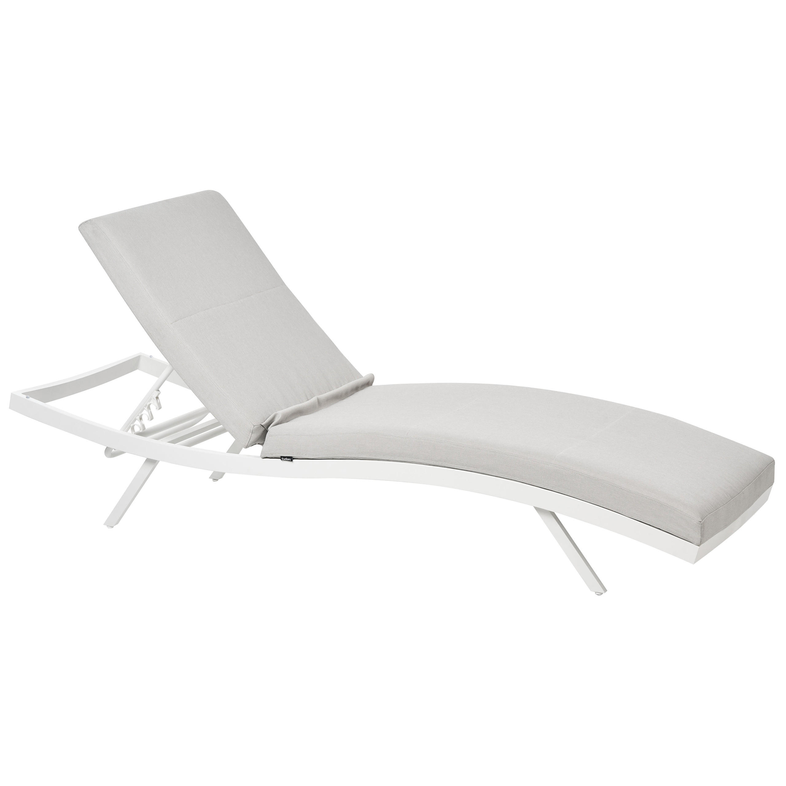 VRTNA LEŽALJKA svijetlosivi Amelia - svijetlo siva, metal (65/88/199cm) - Beliani
