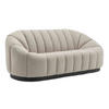 SOFA 3-Sitzer, Taupe - Taupe, Textil (96/83/215cm) - Oviala