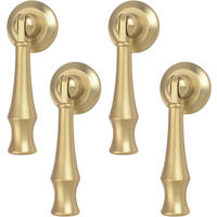MÖBELGRIFF 4er-Set Zinklegierung - Goldfarben, Metall (0.68/1.7/0.78cm)
