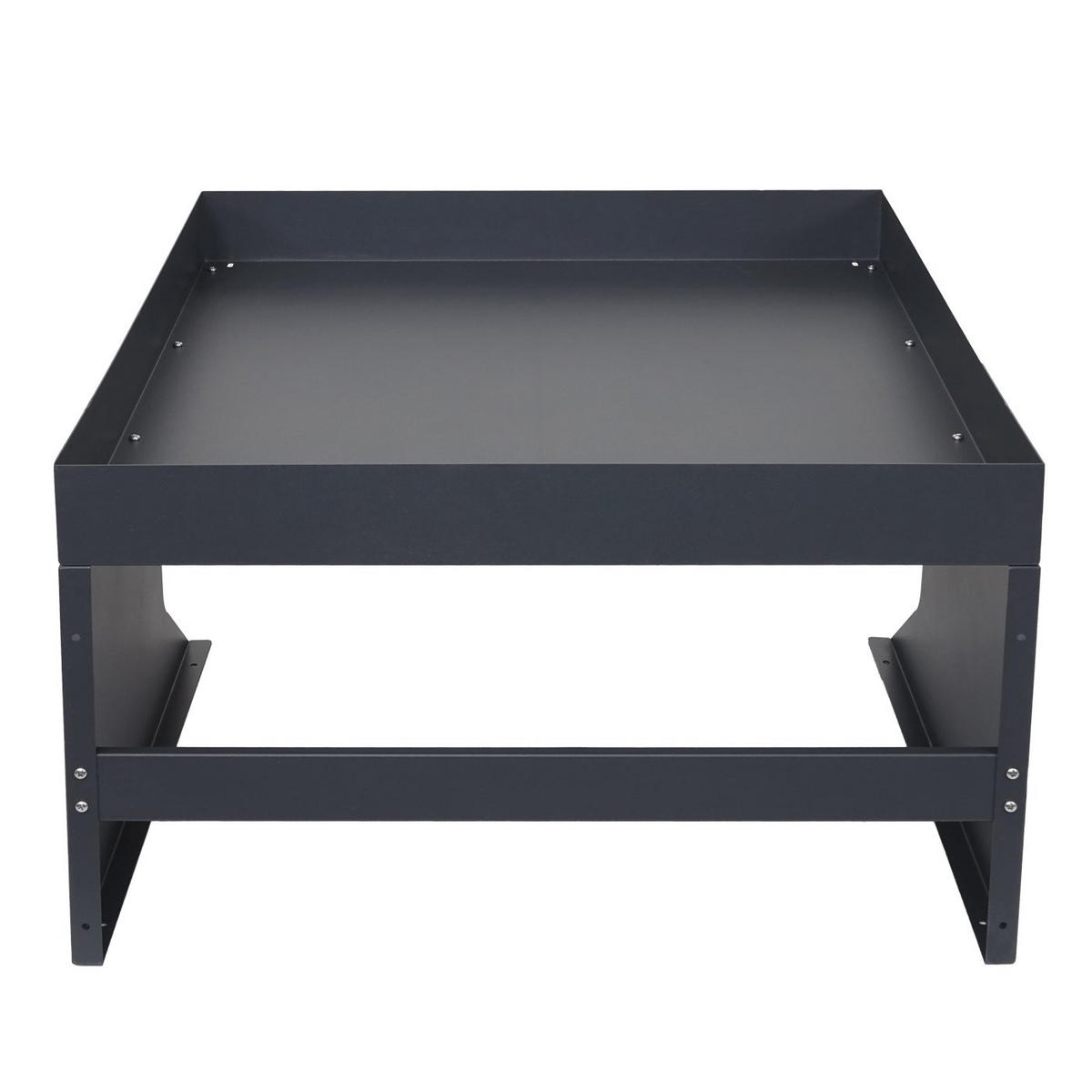 MÄHROBOTER-GARAGE mit Pflanzkasten 37x60x70cm Metall Anthrazit - Anthrazit, Metall (60/37/70cm) - PROREGAL