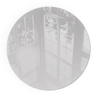 GLASPLATTE für Kamin Ø 70 cm - Grau, Glas (70/70/0.4cm) - TULUP