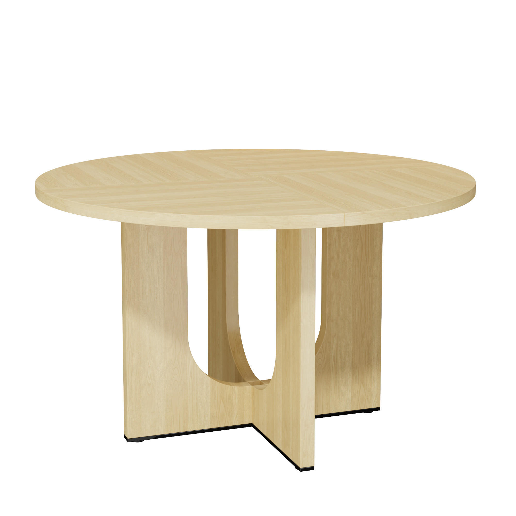 ESSTISCH mit klassischem Design für 4-6 Personen Eichenfarbe 120/120 cm - Eichefarben, Holzwerkstoff (120/120/75cm) - EVRYAE
