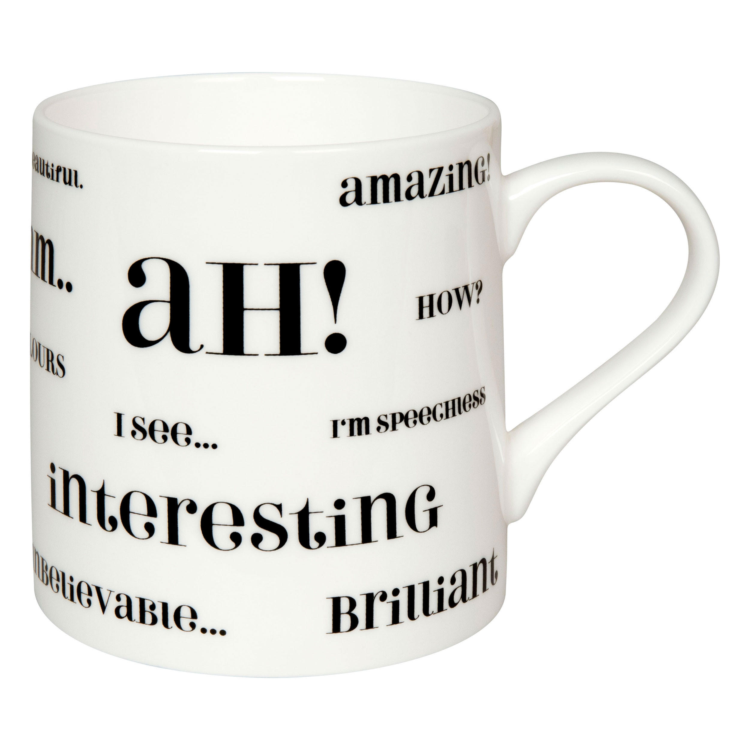 KAFFEEBECHER Ah most common - Naturfarben, Keramik (0.39L) - Könitz