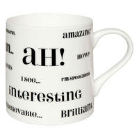 KAFFEEBECHER Ah most common - Naturfarben, Keramik (0.39L) - Könitz