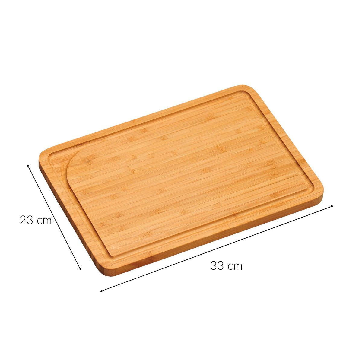 SCHNEIDEBRETT aus Bambus 33/23/1,6 cm - Braun, Naturmaterialien (23/33cm) - Kesper