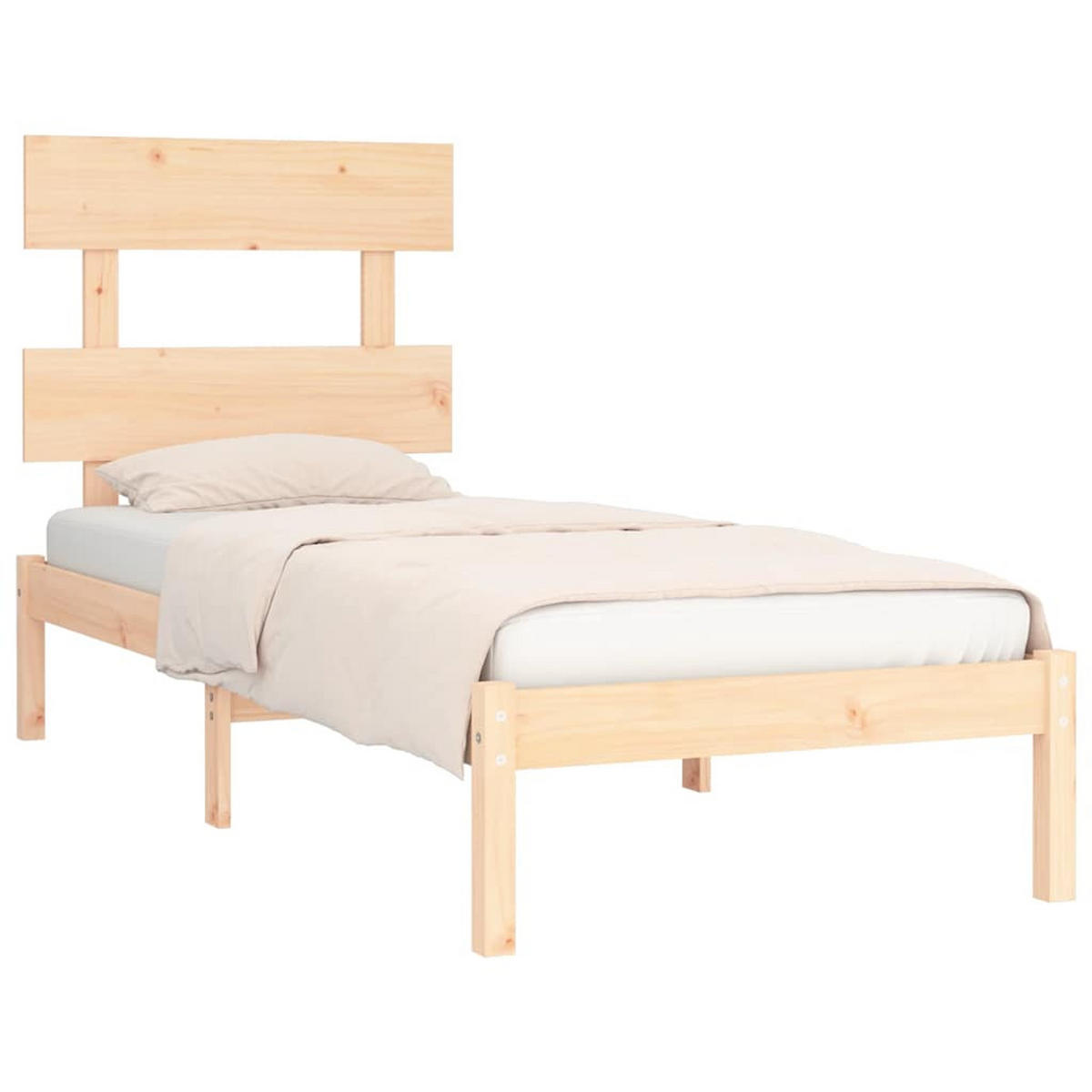 BETT Neeper 95.5/205.5 cm - Braun, Holz (90/200cm) - Nettlife