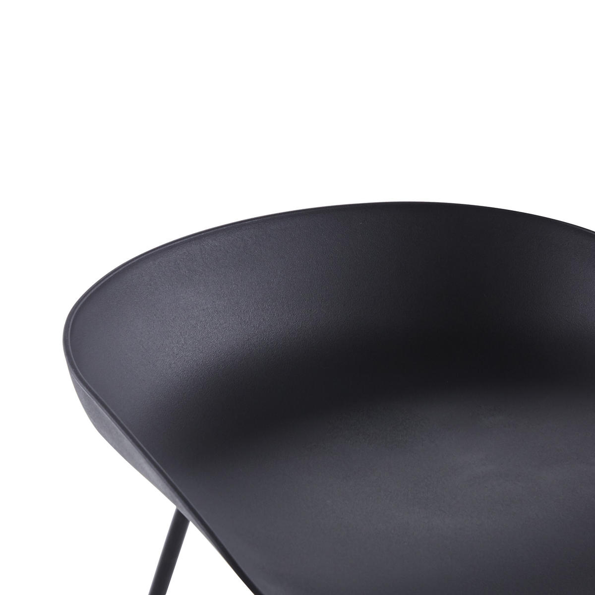 BARHOCKER 4er-Set Metall Schwarz - Schwarz, Metall (42/82/42cm) - Nordlys