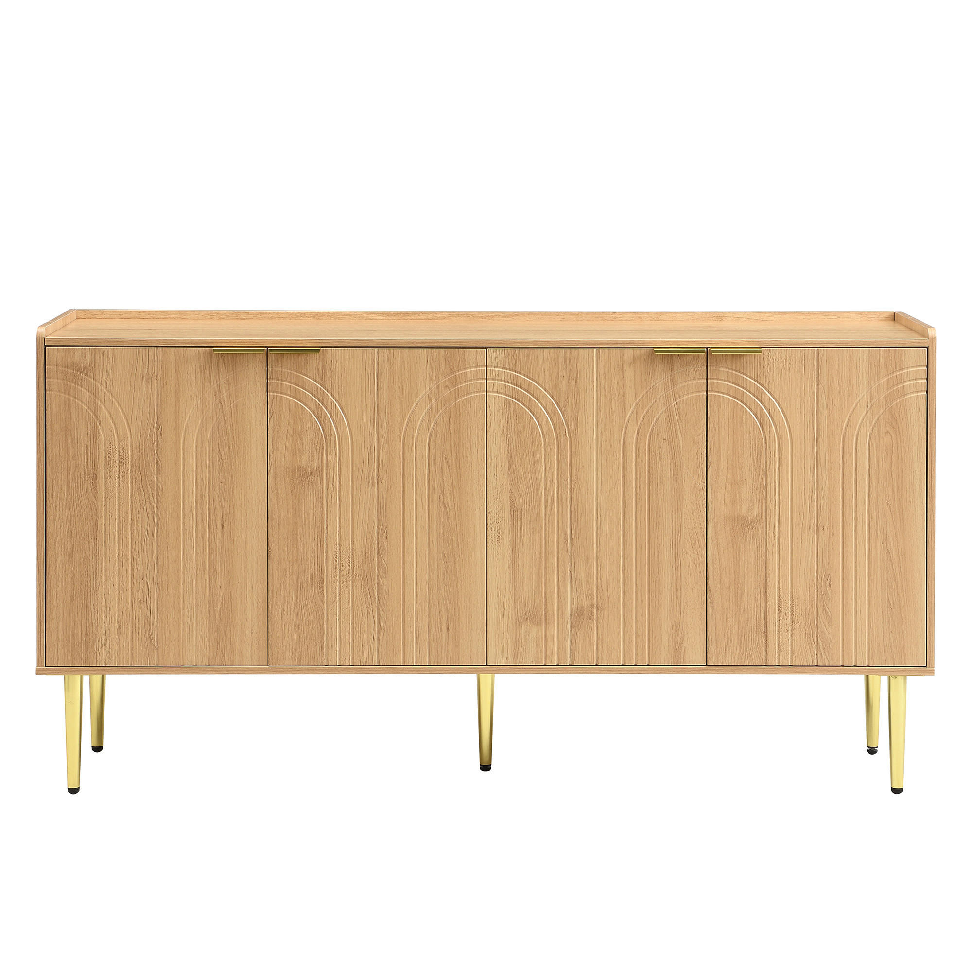 SIDEBOARD Natural 140/38/75 cm - Naturfarben, Holzwerkstoff (140/75/38cm) - PANGIVO