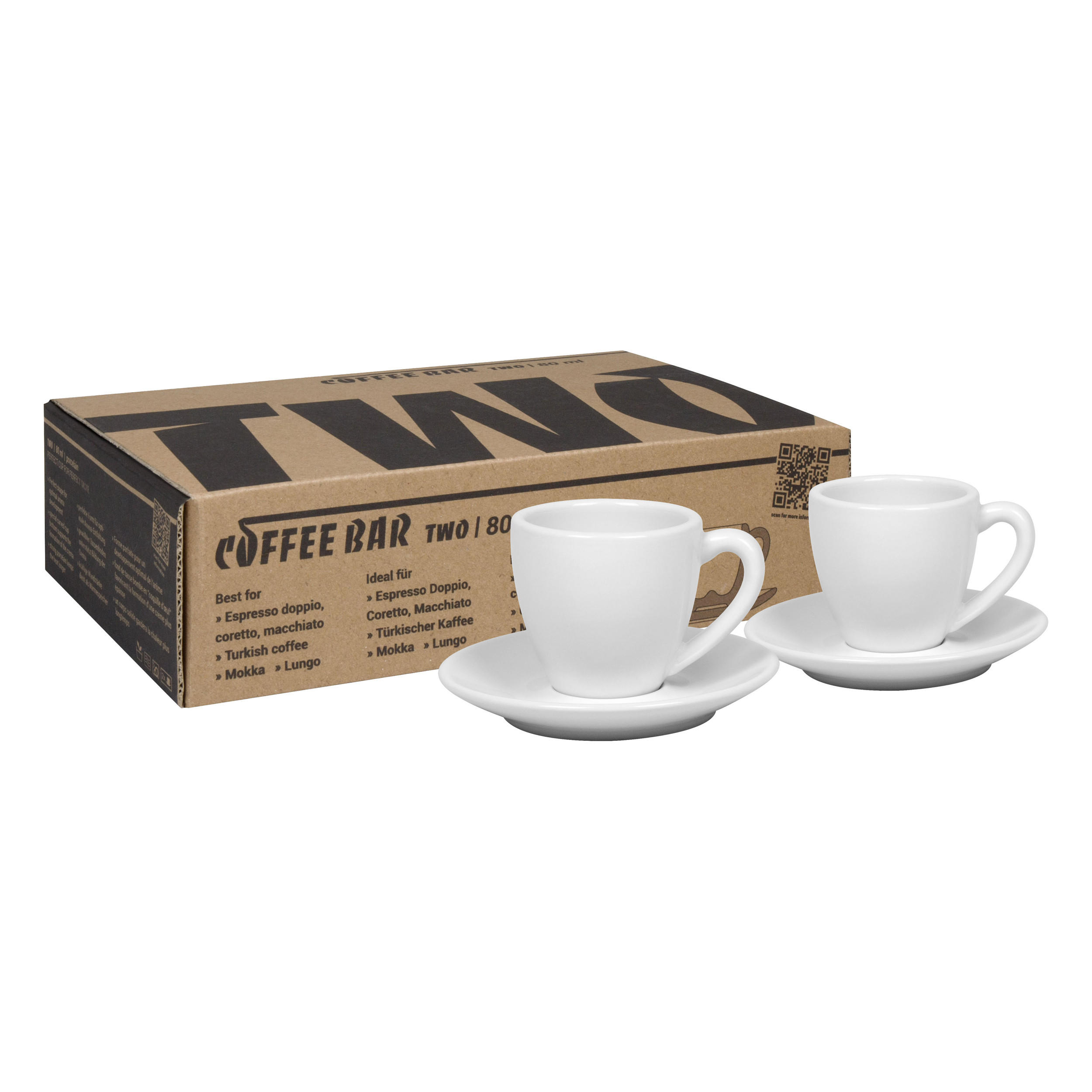 ESPRESSOTASSEN 2er Set Coffee Bar TWO - Naturfarben, Keramik (0.08L) - Könitz