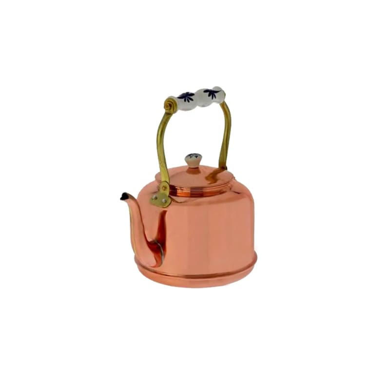 KESSEL, Kupfer, Porzellanhenkel, 1,5 L - Kupferfarben, Keramik/Metall (17cm) - ich-zapfe