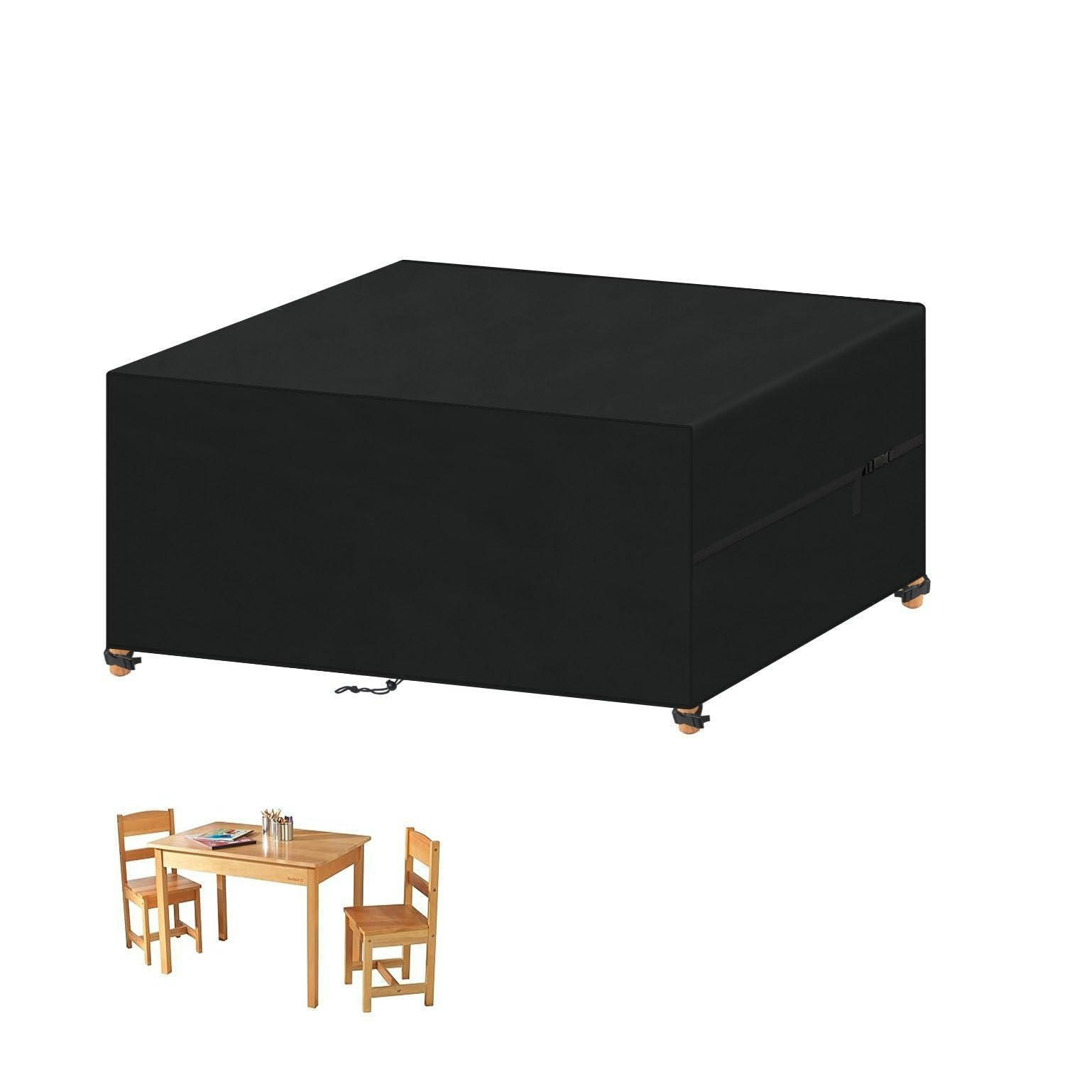 ABDECKUNG für Gartenmöbel 140 x 100 x 75 cm - Schwarz, Textil (1/1/1cm)