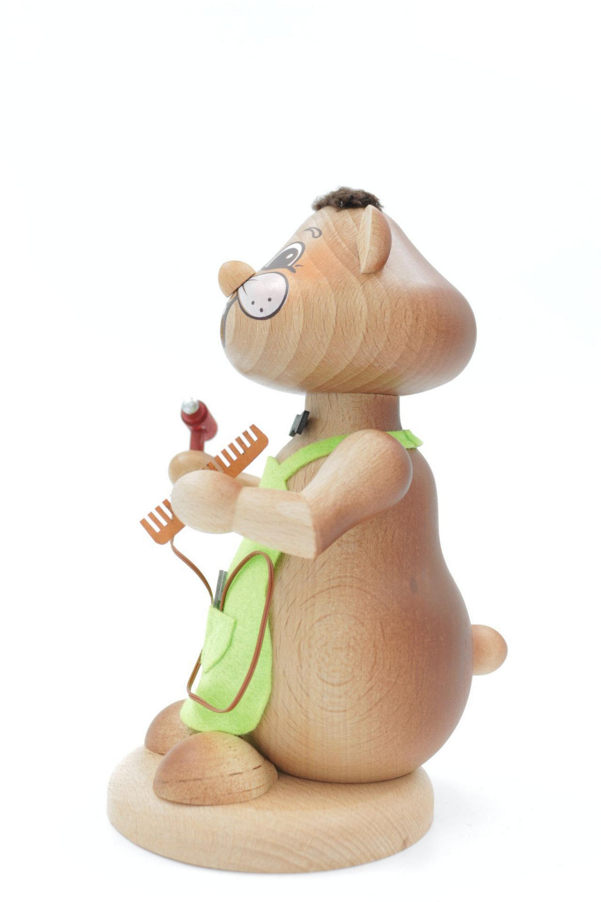RAUCHFIGUR Hamster Friseur 18 cm - Multicolor, Holz (12/18/0.1cm)
