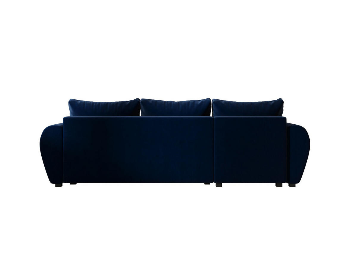 ECKSOFA MOLISA L Itaka 11 Rechts mit Schlaffunktion - Dunkelblau, Textil (245/145cm) - Bedante
