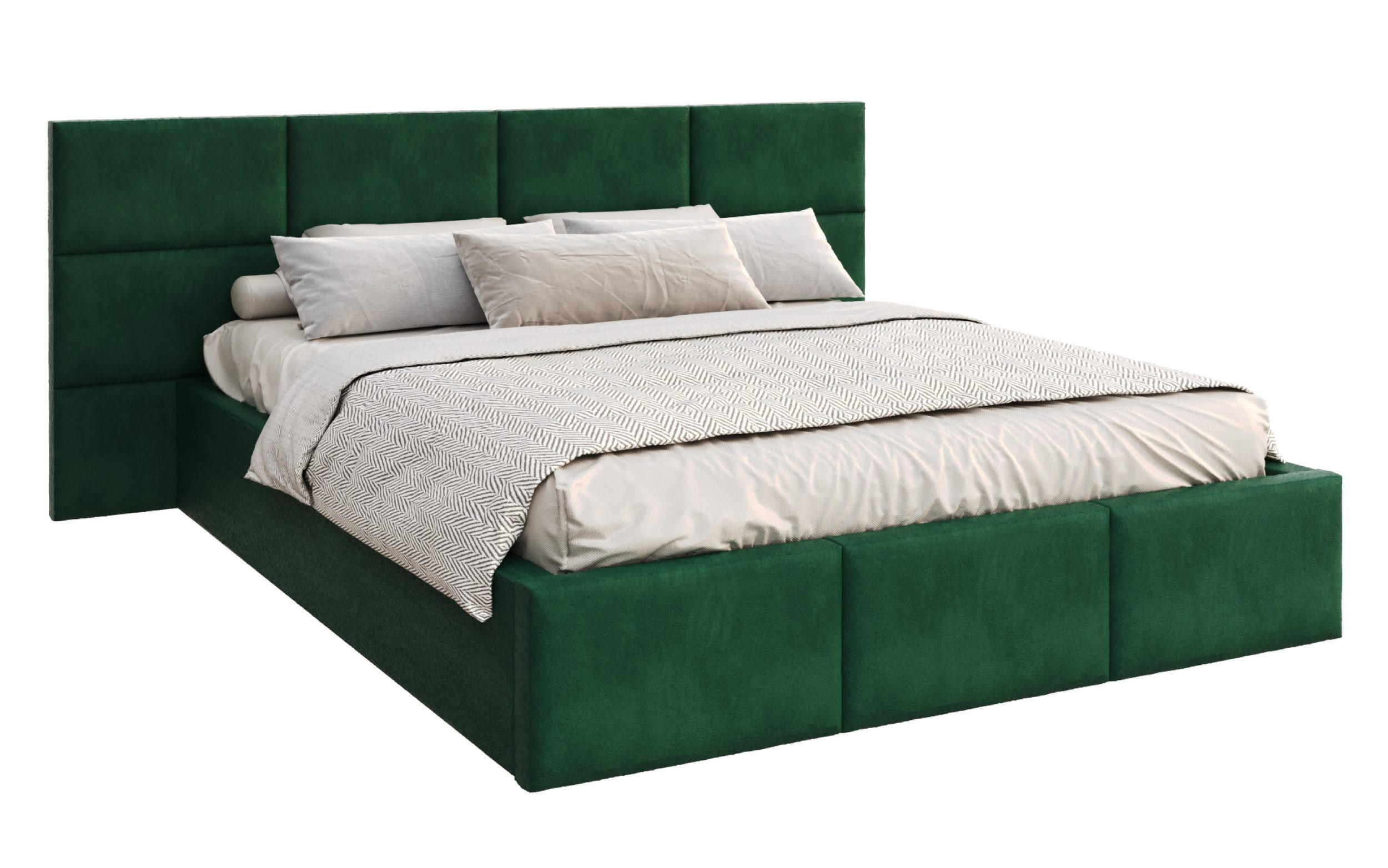 FDM Polsterbett Dunkelgrün 140x200 cm
