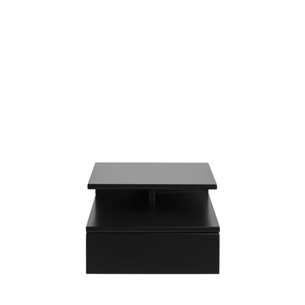 Drawer Wand-Nachttisch Schwarz 35x22x32 cm