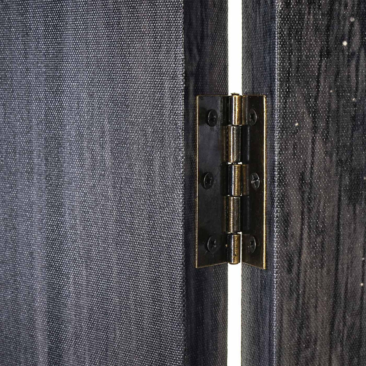 FOTO-PARAVENT RETRO Schwarz, Reinweiß - Schwarz/Weiß, Holz (160/180/2cm) - MCW