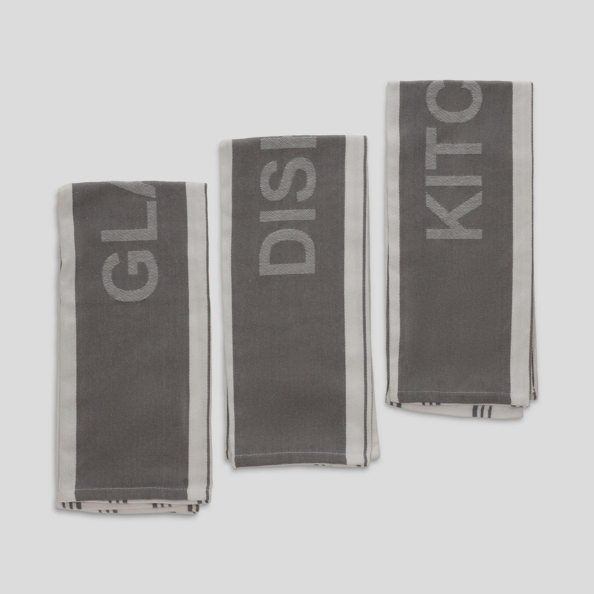 GESCHIRRTUCH-SET Essential - Dunkelgrau, Textil (45/70cm) - home&you