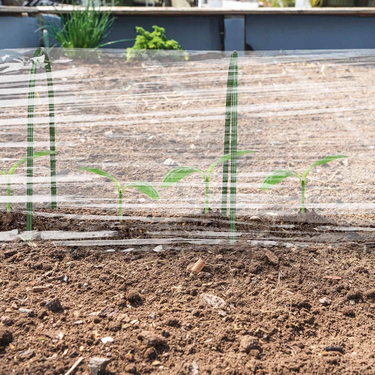 10XTUNNELBOGEN - Dunkelgrün, Kunststoff/Metall (33/31/1cm) - Relaxdays