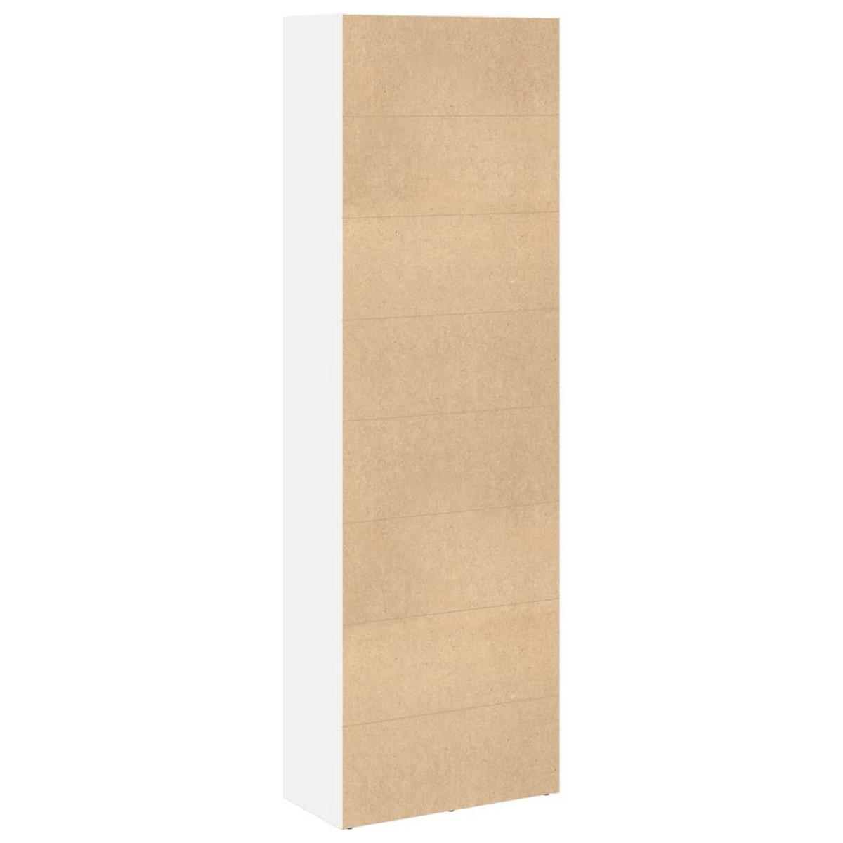 BÜCHERREGAL Weiss 60/30/189 Cm Holzwerkstoff - Weiß, Holzwerkstoff (30/189/60cm) - vidaXL