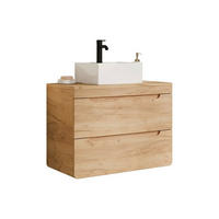 EINZELWASCHTISCH - 80cm x 46cm - MDF - naturfarben hell - ARUBA - Naturfarben, Holz (80/59/46cm) - Vente-Unique