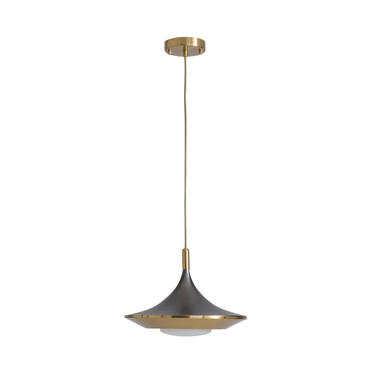 KRONLEUCHTER aus schwarzem metall mit messinggold-finish - orion 36/36/40-200 cm - Schwarz, Metall (36/36/200cm) - Signature
