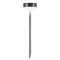 LED AUSSENLEUCHTE Solar Edelstahl Silber - Silberfarben, Metall (9/9/39cm)