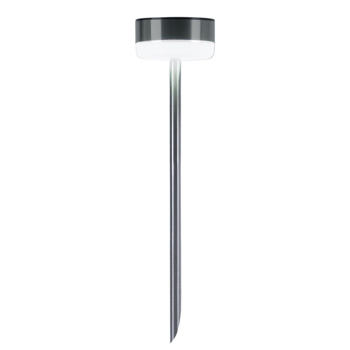 LED AUSSENLEUCHTE Edelstahl Silber 2er Set - Silberfarben, Metall (9/9/39cm)